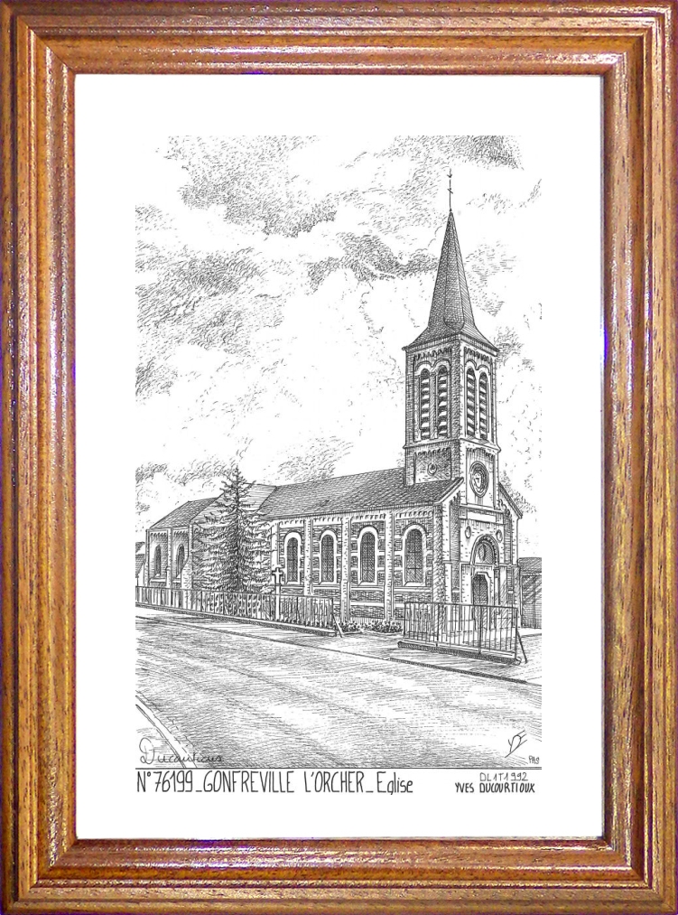 N 76199 - GONFREVILLE L ORCHER - glise