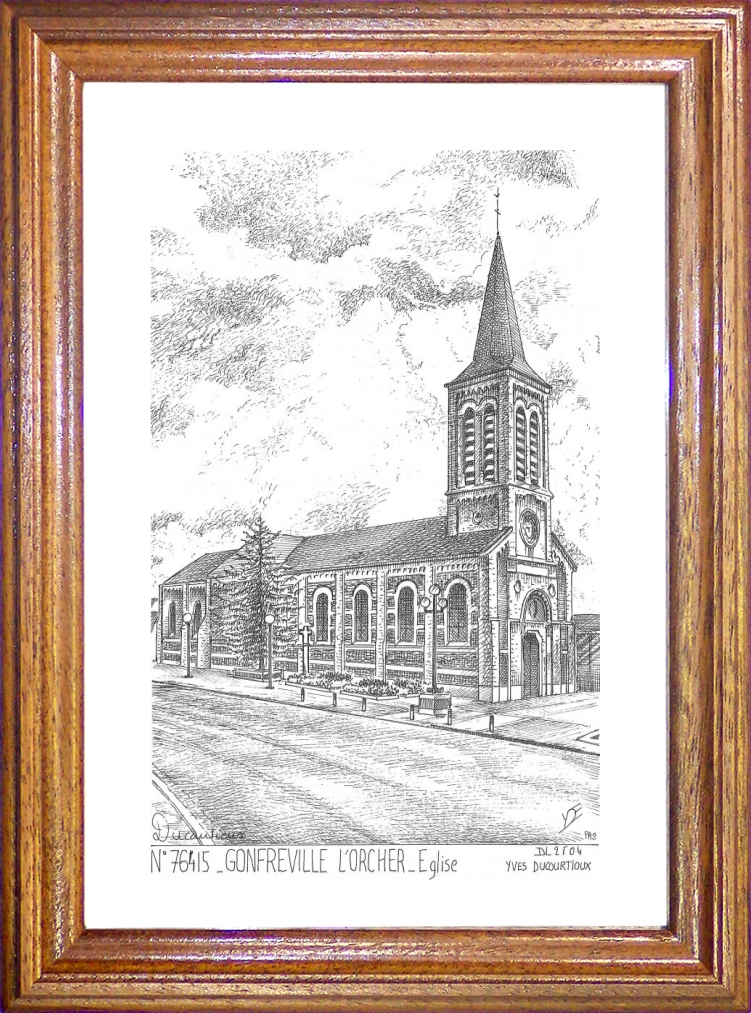 N 76415 - GONFREVILLE L ORCHER - glise