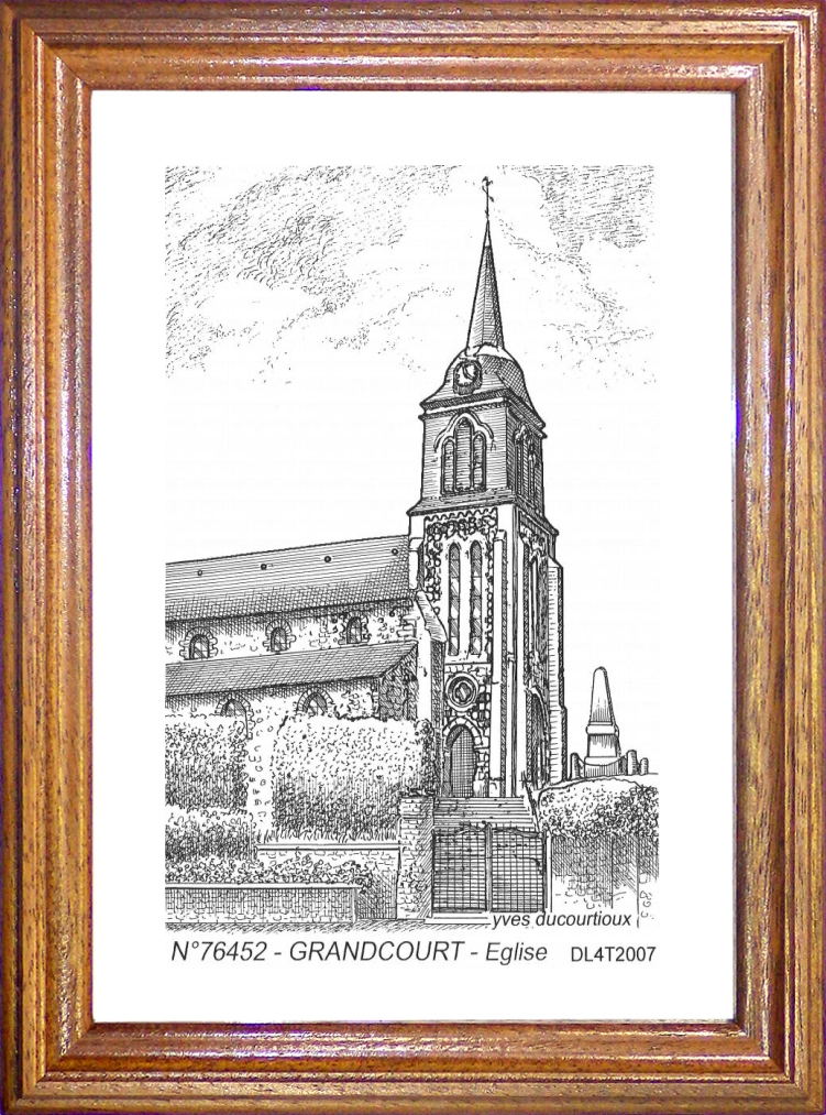 N 76452 - GRANDCOURT - glise