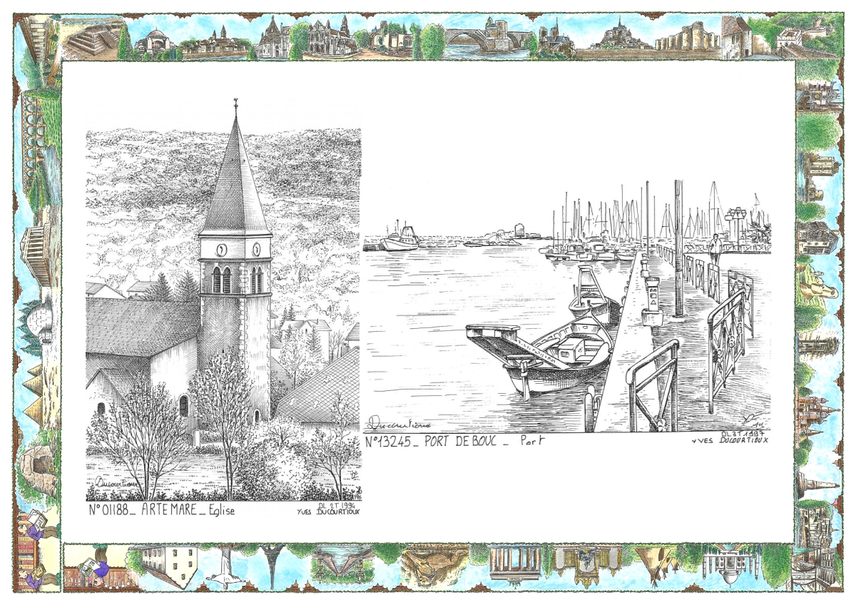 MONOCARTE N 01188-13245 - ARTEMARE - église / PORT DE BOUC - port