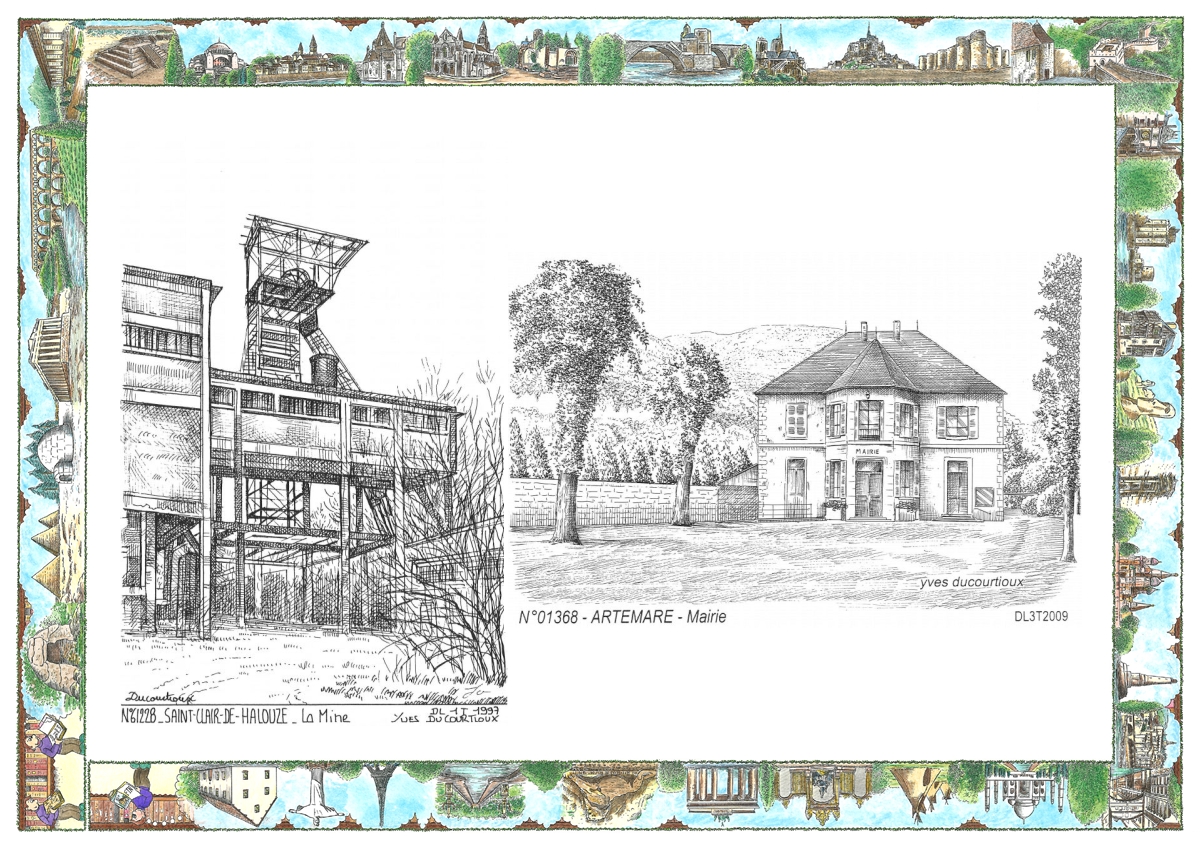 MONOCARTE N 01368-61228 - ARTEMARE - mairie / ST CLAIR DE HALOUZE - la mine