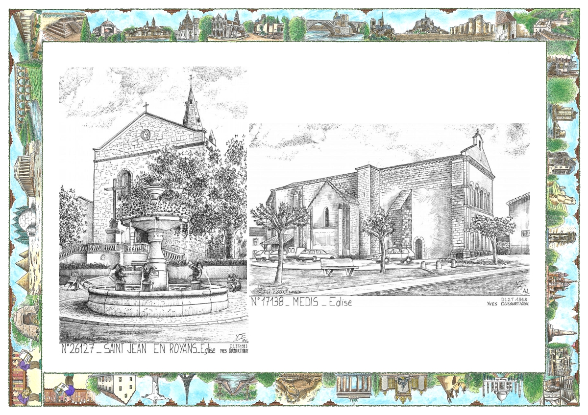MONOCARTE N 17138-26127 - MEDIS - église / ST JEAN EN ROYANS - église