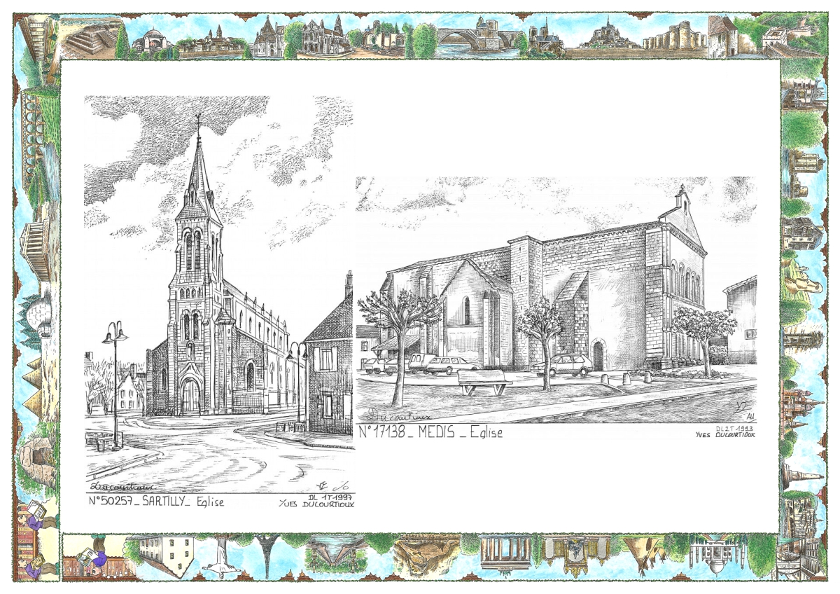 MONOCARTE N 17138-50257 - MEDIS - église / SARTILLY - église