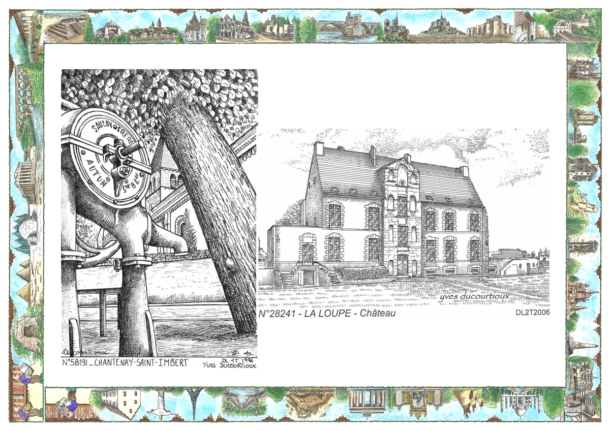 MONOCARTE N 28241-58191 - LA LOUPE - château / CHANTENAY ST IMBERT - vue