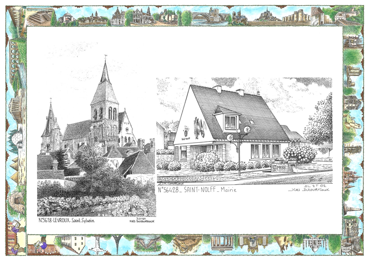 MONOCARTE N 36018-56428 - LEVROUX - st sylvain / ST NOLFF - mairie