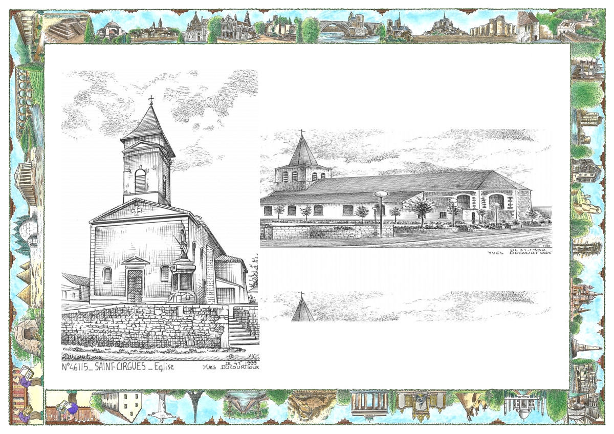 MONOCARTE N 46115-59447 - ST CIRGUES - église / ERRE - église