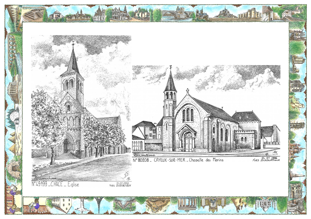 MONOCARTE N 49199-80208 - CHACE - église / CAYEUX SUR MER - chapelle des marins