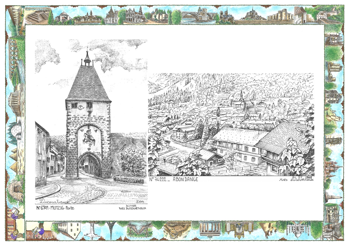 MONOCARTE N 67041-74222 - MUTZIG - porte / ABONDANCE - vue