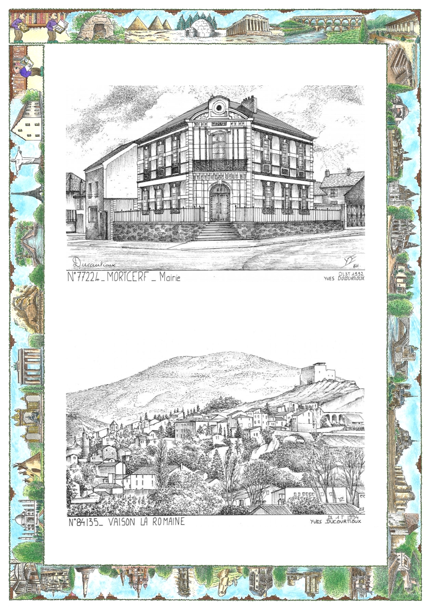 MONOCARTE N 77224-84135 - MORTCERF - mairie / VAISON LA ROMAINE - vue